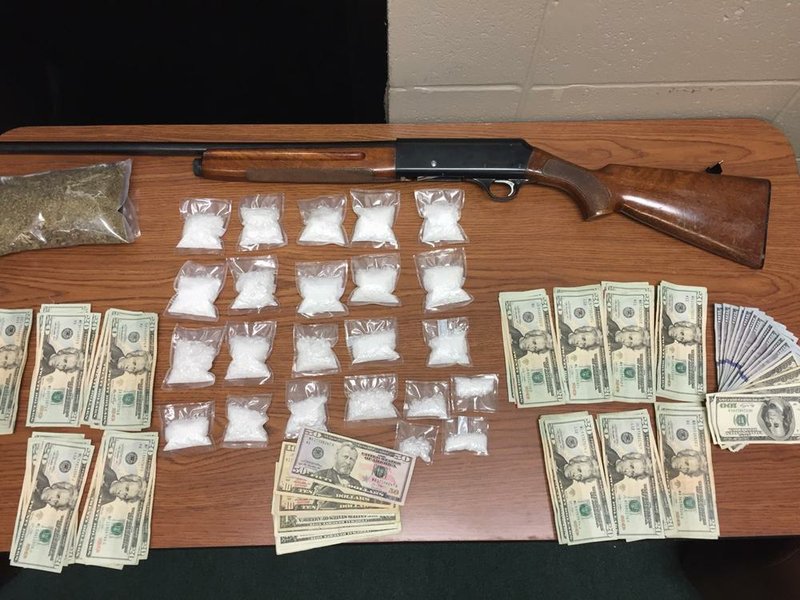 A pound of crystal meth and about $2,900 in cash was taken from a Cleburne County home on Sunday, July 31, 2017. 