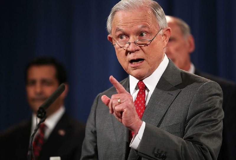 In addition to announcing a crackdown on “extraordinarily damaging” leaks, Attorney General Jeff Sessions said Friday that he was reviewing the Justice Department’s policy on issuing subpoenas to reporters. 
