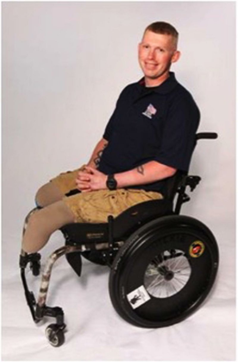 Marshall Kennedy lost his legs when a bomb exploded six years ago in Afghanistan. 