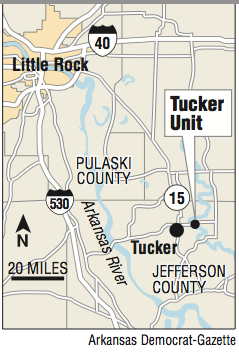 Map showing the location of Tucker Unit
