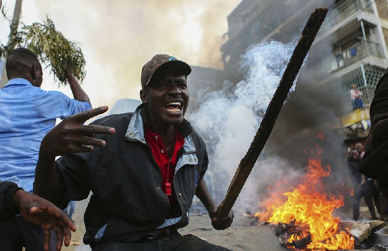 Kenyans riot in a Nairobi street Wednesday after presidential challenger Raila Odinga claimed that hackers manipulated Tuesday’s election results in favor of President Uhuru Kenyatta. Election officials defended the voting system as secure and were verifying the results, a process that could take days.   