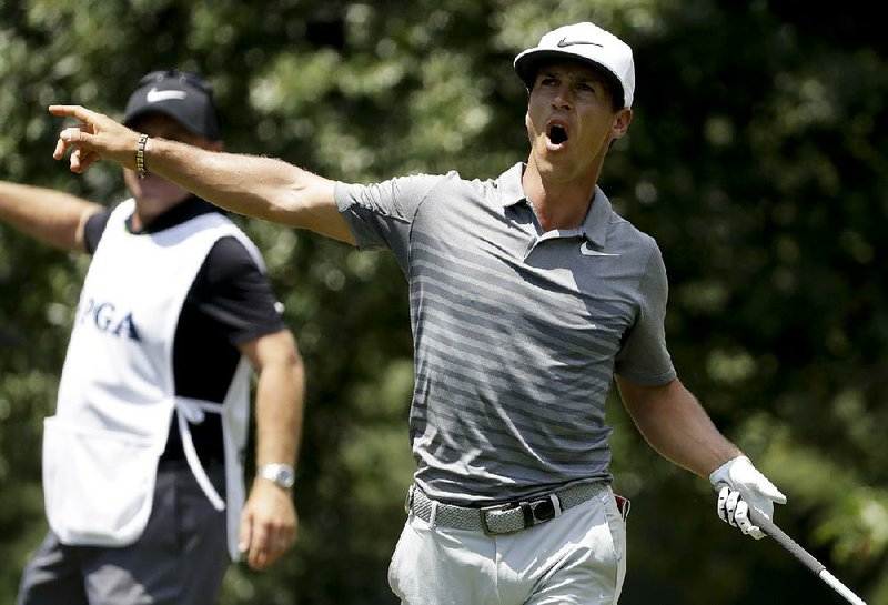 Thorbjorn Olesen of Denmark shot a 4-under-par 67 and shared the lead with American Kevin Kisner after Thursday’s opening round of the PGA Championship at Quail Hollow Club in Charlotte, N.C.