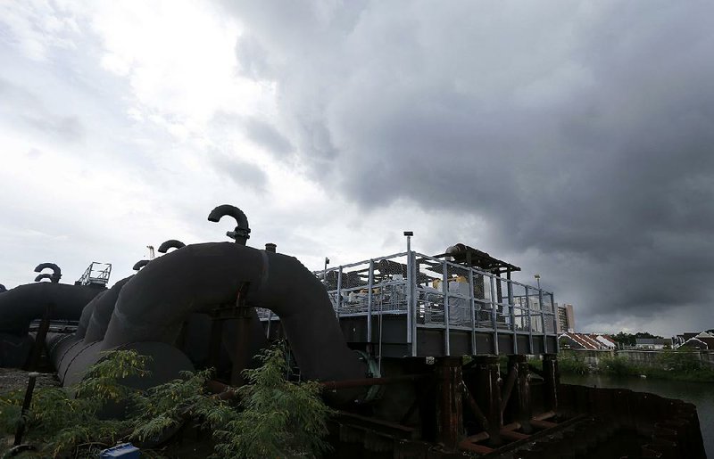 The 17th Street Canal pumping station is one of 24 that New Orleans relies on to move water out of the low-lying city, but the system failed to keep up with last week’s storm, and some areas flooded. 
