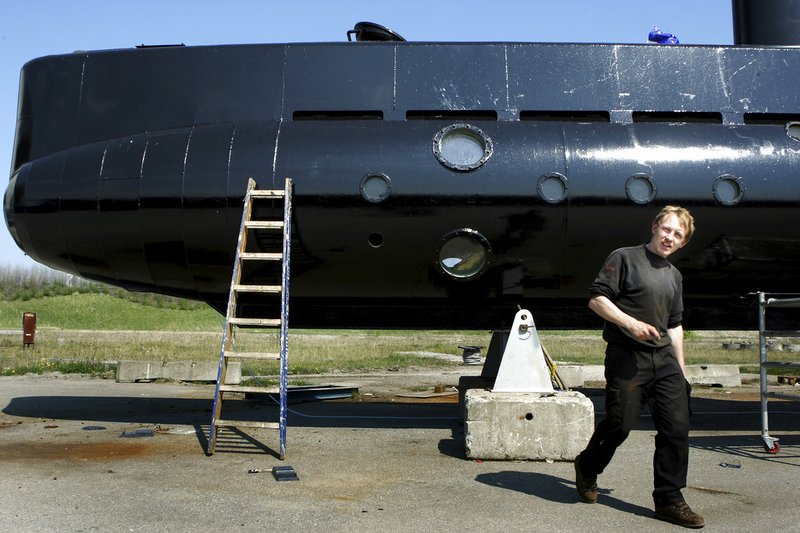 This April 30, 2008, file photo shows submarine owner Peter Madsen. Denmark's navy says that Madsen's privately built submarine that had been feared missing in Danish waters has been found and the crew is safe. 