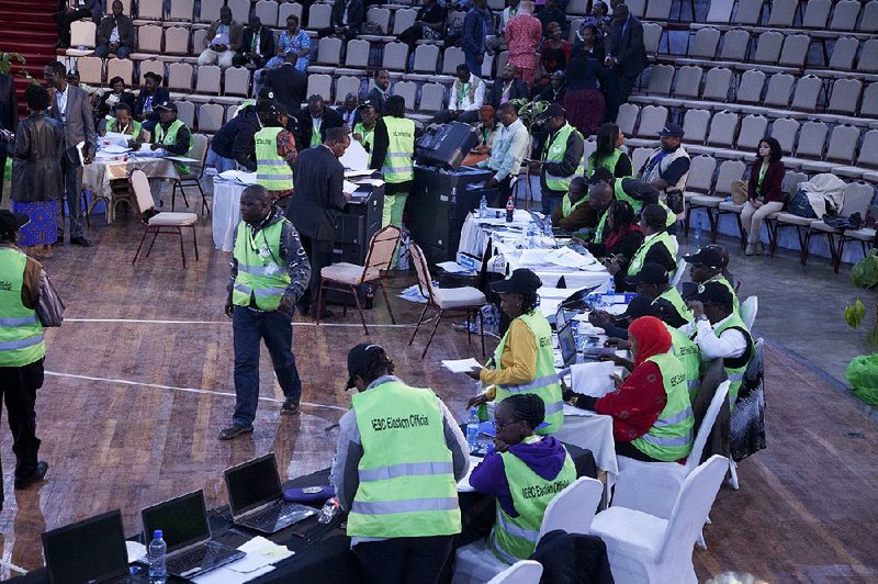 Ballots were being counted Friday in Nairobi, Kenya, before the results of the presidential election were announced. 