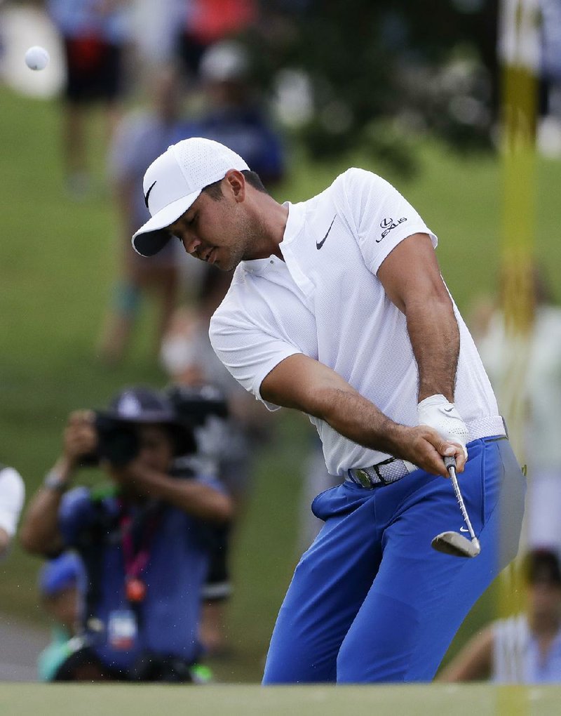 Jason Day shot an 8 on the 18th hole in Saturday’s third round of the PGA Championship at the Quail Hollow Club in Charlotte, N.C. The 18th hole featured 20 bogeys, 10 double bogeys and 1 triple bogey.