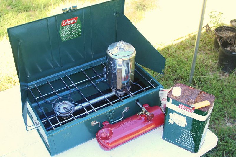 The Coleman 413G stove is a larger, hotter burning version of the popular Model 425. Both have renowned culinary histories at American hunting and fishing camps. 