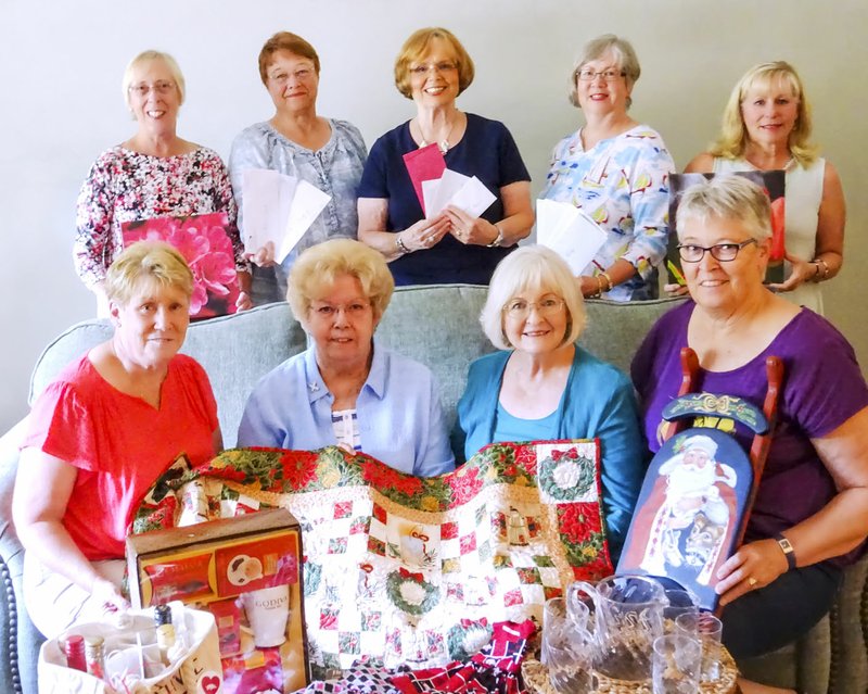 Courtesy photo P.E.O. Chapter CD is planning another Game Day from 11 a.m. to 3 p.m. Sept. 29 at the Highlands Church, 371 Glasgow Road in Bella Vista. Pictured are members of the Ways & Means committee: Connie Christie (back row), President Mary Ann Minnick, Shirley Olson, Sally Clapp and D'Ann Brumett; and Nancy Ringleb (front row), Sue Williams, Kay Rhoads and Lorna Schwartz. Chapter CD has successfully sponsored 11 local women for a scholarships or loans and also sponsored four international scholarships. This fundraiser will continue to provide opportunities to help women with their educational goals. Participants are welcome to play the game of choice. The cost is $60 per table or $15 per person, which includes lunch. There is also an opportunity to win gift certificates or hand-crafted items. Tickets will be $1 for one or $5 for six to be placed in the drawing for the items of your choice. Registration forms will be available at City Hall, 101 Town Center. Information/registration: (479) 225-1158 or (479) 268-3167.