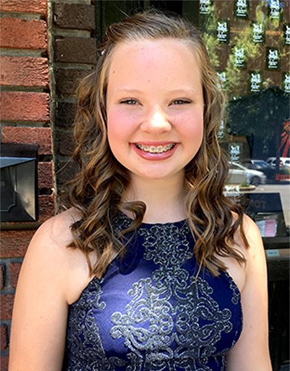 Submitted photo Centerpoint Middle School seventh-grader Gracie Spray recently placed first in her division of the "Reaching for the Stars" vocal talent competition in Hot Springs with her rendition of "The Climb." She is the daughter of Bubba and Michelle Spray, of Bonnerdale.