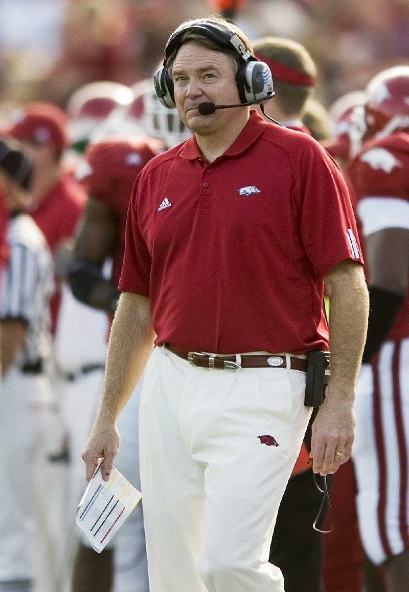 “Coach Broyles has always been there and you always expected him to be there. He had a great life and was such a differencemaker for so many people, especially in the state of Arkansas. Not only in the athletics world, but the entire university and state and nationwide. Everybody knew him. He was just a great man.” — Former Arkansas Coach Houston Nutt