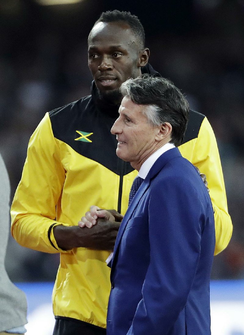 IAAF President Sebastian Coe (right) has acknowledged that track and field needs to stay on top of drug testing in the sport and do what it can to keep it clean
