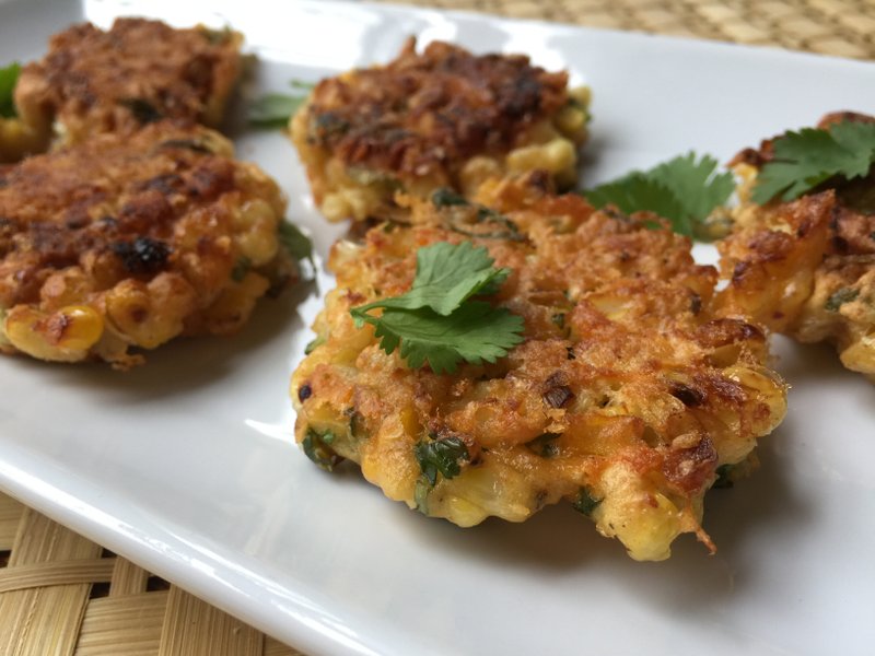 Fresh corn fritters