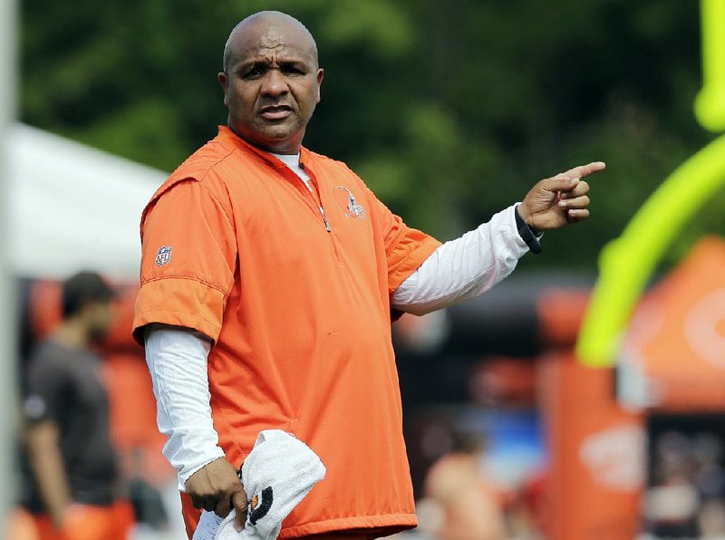 Cleveland Browns Coach Hue Jackson said the national anthem means a lot to him personally and said he doesn’t believe anyone on his team would follow in the footsteps of Colin Kaepernick and others by protesting while the anthem is playing.   