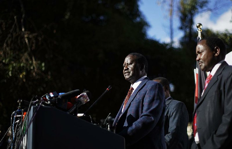 Raila Odinga, Kenya’s opposition leader, said Wednesday in Nairobi that the opposition “will not accept and move on.” 
