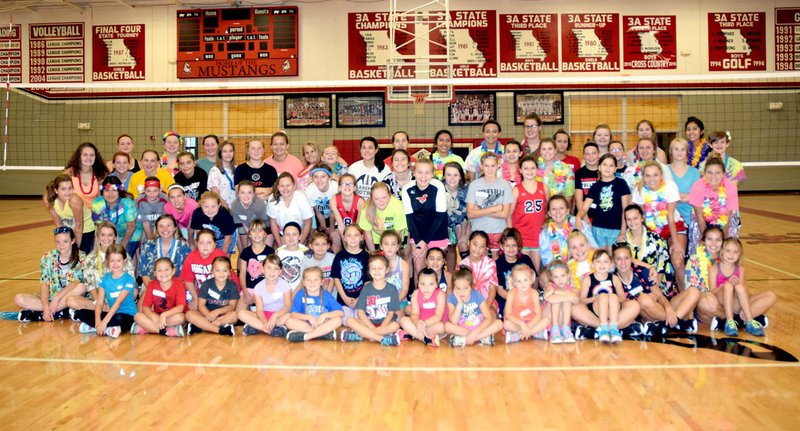 Photo by Rick Peck The McDonald County High School volleyball program hosted a free youth volleyball camp on Saturday, Aug. 12 at MCHS.