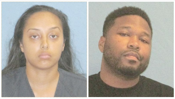 Tahnya Glover, 22, of Little Rock and Joe Stewart, 31, of Little Rock