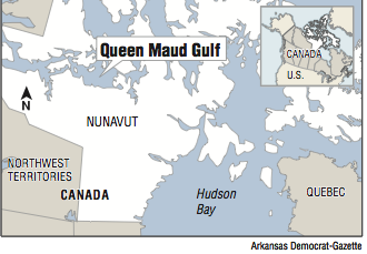 Map showing the location of The Queen Maud Gulf