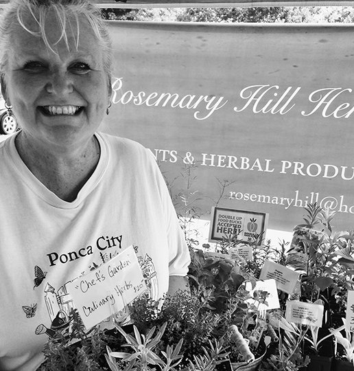 Submitted photo FARMERS MARKET: The Hot Springs Farmers &amp; Artisans Market returns Saturday from 7 a.m. to noon at 121 Orange St. This week's Vendor of the Week is Debbie Tripp of Rosemary Hill Herb Farm, pictured above, and Farmer of the Week is Lester Meredith.