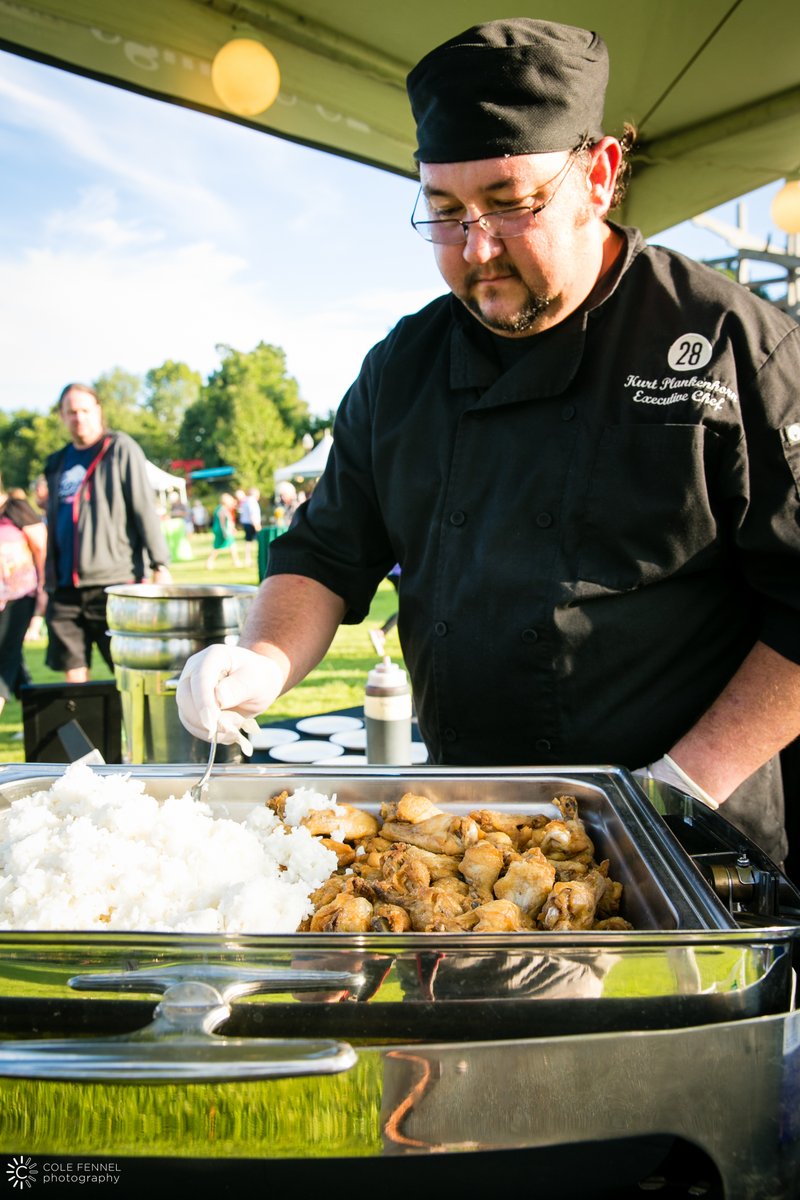 Chef Kurt Plankenhorn from 28 Springs at the 2016 Chefs in the Garden event at the BGO.