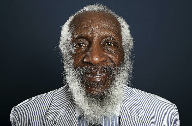 In this July 21, 2012 file photo, comedian and activist Dick Gregory poses for a portrait during the PBS TCA Press Tour in Beverly Hills, Calif.  