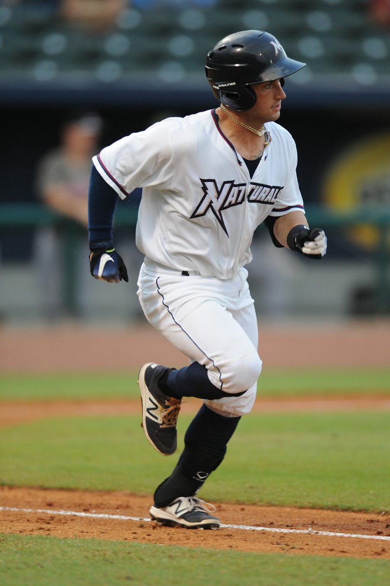 Northwest Arkansas Naturals catcher Nick Dini leads the team in batting average and has shown marked improvement behind the plate, despite not catching full time until he got to professional baseball.