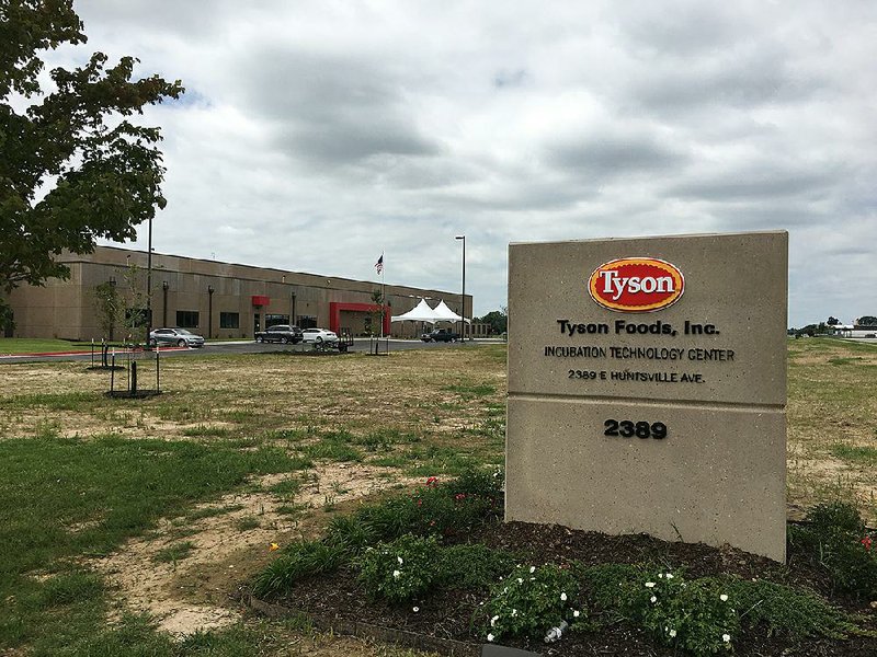 Tyson Foods’ high-tech Incubation Technology Center opened Wednesday in Springdale. Construction began in May 2015. 