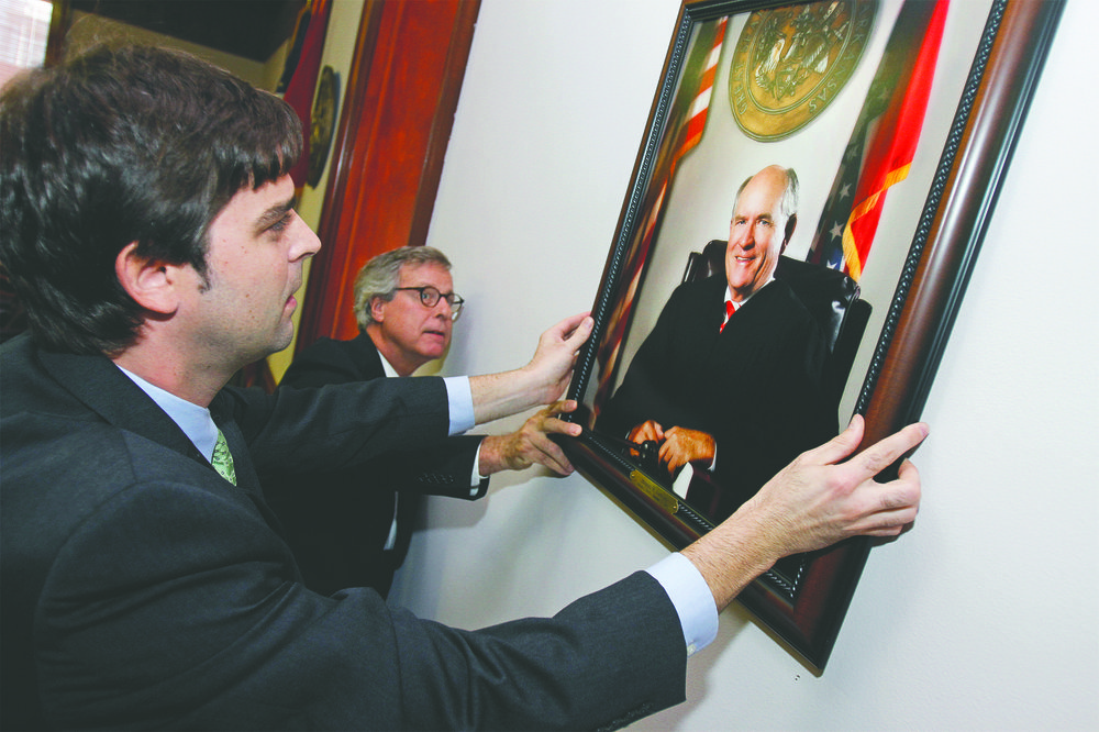 Judicial Portrait Hanging