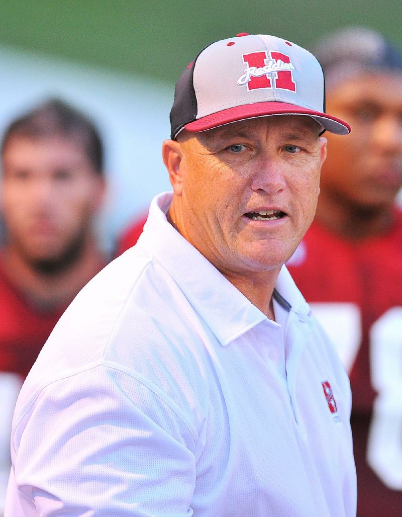 Henderson State head football coach Scott Maxfield is shown in this photo.