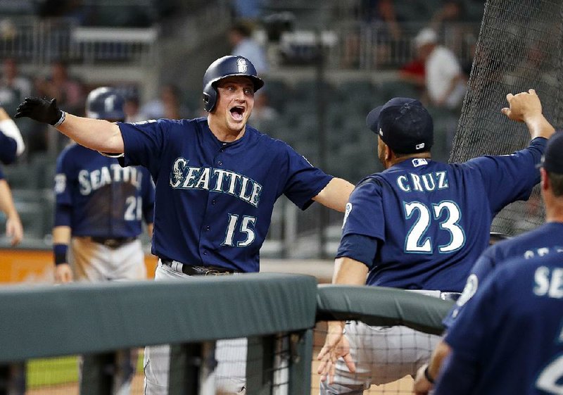 Seattle’s Kyle Seager (15) said he was joking at ÿrst when he submitted “Corey’s Brother” as his Players Weekend nickname, in a nod to his younger sibling Corey Seager, who plays for the Los Angeles Dodgers.