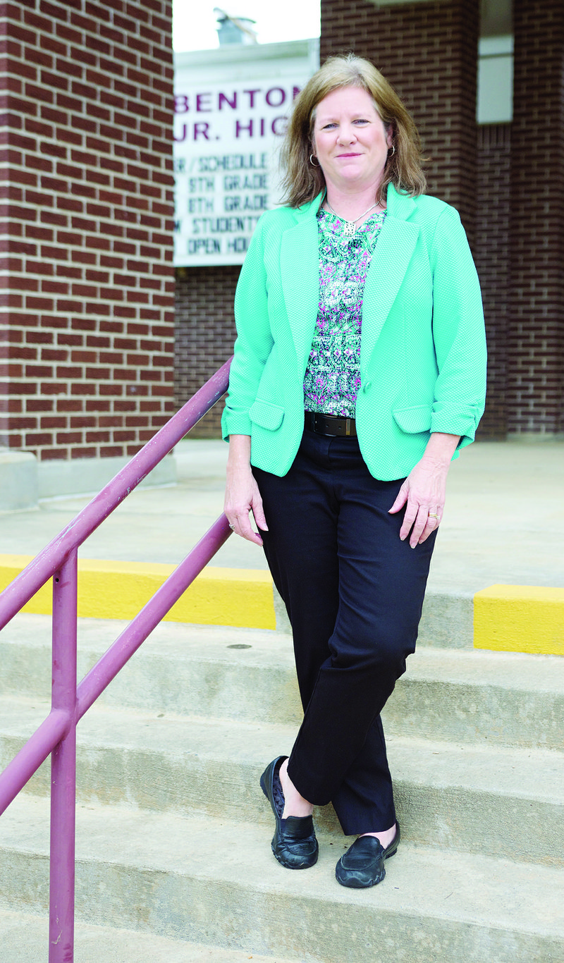 Lori Kellogg, principal of Benton Junior High School, begins the new school year with approximately 850 students, several new teachers and a goal of making the school the “best junior high school in the state.”