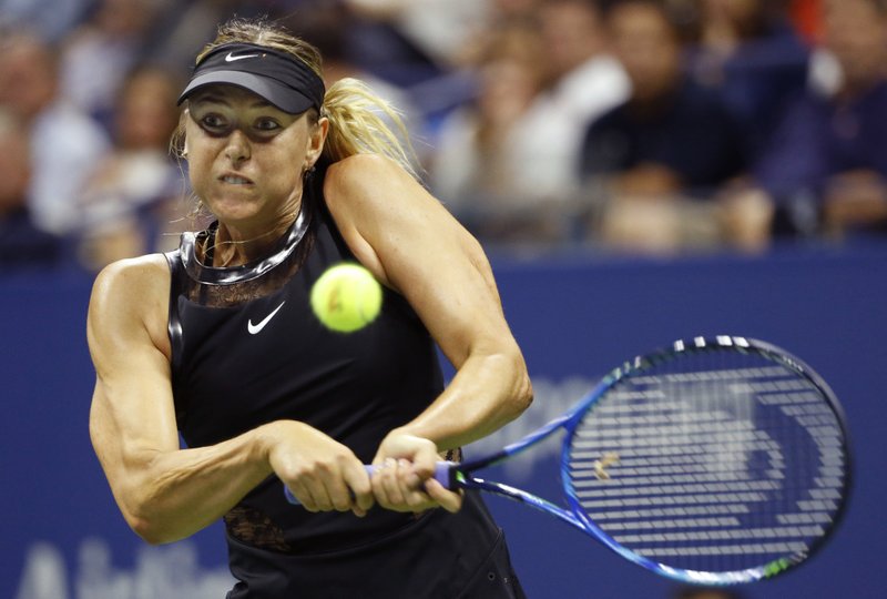 Maria Sharapova ended her 15-month doping suspension with an emotional three-set win against No. 2 seed Simone Halep in a first-round match at the U.S. Open Monday night in New York.