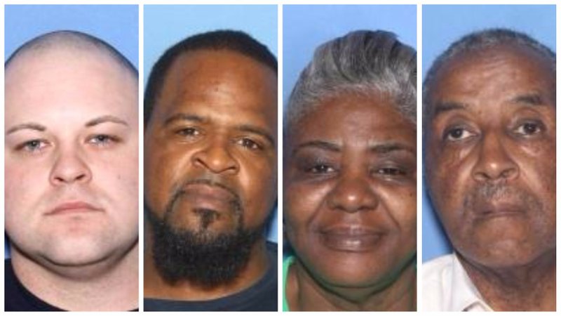 From left: Zachary Smith, 28; Frankie Jemal Shaw, 35; Joyce Moore, 57; and Henry Gipson, 69