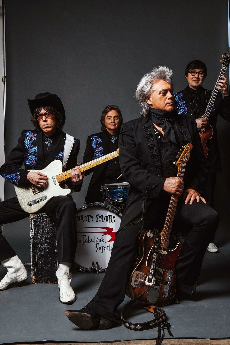 Marty Stuart and His Fabulous Superlatives perform Saturday at the Ozark Folk Center in Mountain View.
