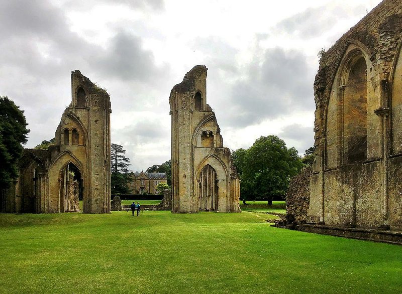 The evocative ruins of Glastonbury Abbey, the first Christian sanctuary in the British Isles, stand mysteriously alive in a lush 36-acre park.