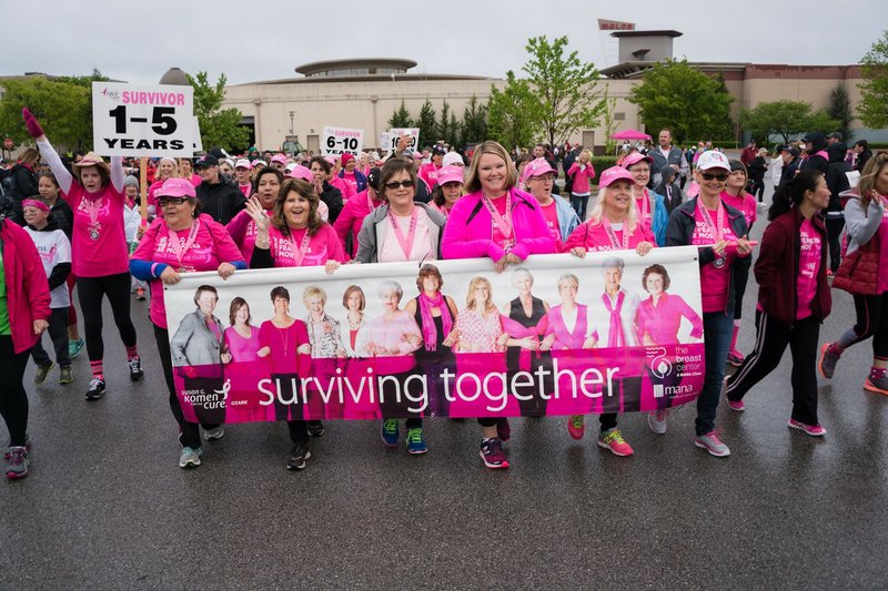 Courtesy photo The Susan G. Komen Ozark’s Survivor Parade is one of the most popular events.