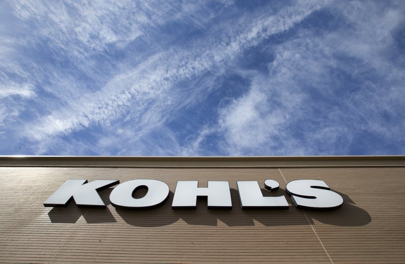 FILE -This May 11, 2017 file photo shows a Kohl's department store, in Doral, Fla. Kohl's says it will open up Amazon shops in 10 of its stores, making it the latest department store operator to make a deal with the e-commerce giant. Kohl's Corp., based in Menomonee Falls, Wis., said Wednesday, Sept. 6, the Amazon shops will open next month in Chicago and Los Angeles stores.(AP Photo/Wilfredo Lee)