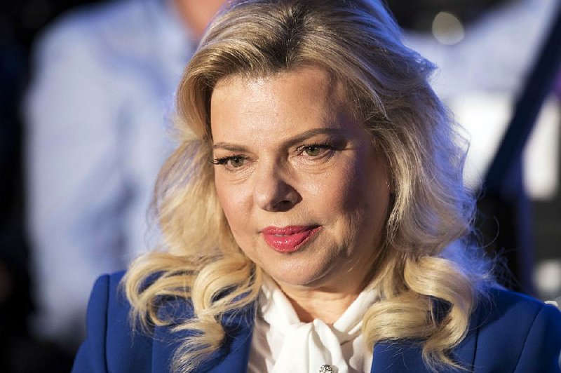 In this Sunday, May 21, 2017 file photo, Sara Netanyahu the wife of Israeli Prime Minister Benjamin Netanyahu attends a ceremony celebrating the 50th anniversary of the liberation and unification of Jerusalem, in Jerusalem. 