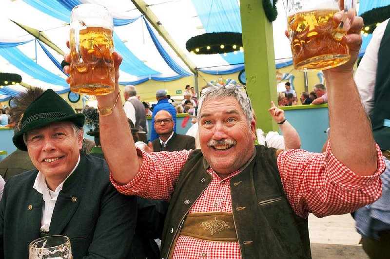 Oktoberfest’s tents are packed, and together can seat more than 100,000 partiers at a time.