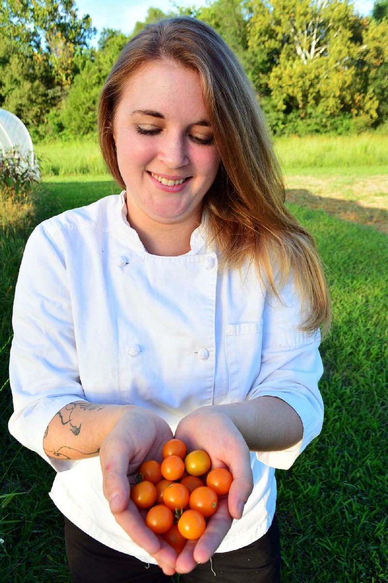 Chef Sidney Jones buys the tomatoes she serves to patrons of The Field and The Fork Catering Co. from farms in the Batesville area.