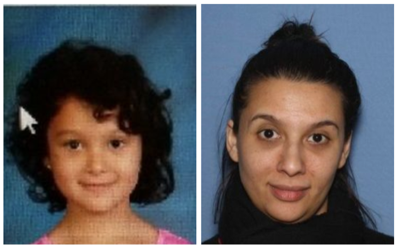 Victoria and Leah Rovnaghi are shown in these photos released by Arkansas State Police. Victoria was reported as kidnapped by Leah Rovnaghi, her biological mother, Friday, Sept. 15, 2017.
