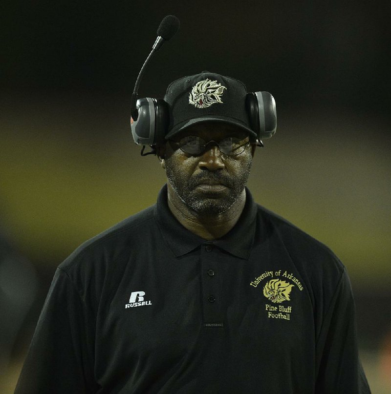 Arkansas-Pine Bluff Coach Monte Coleman is shown in this file photo. 
