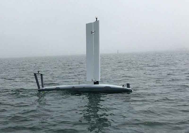 The 13-foot Ocean Aero Submaran S10 can sail the ocean surface and dive to 30 feet, navigating autonomously using preprogrammed way-points. It has the ability to scout out and hide from threats on its own.