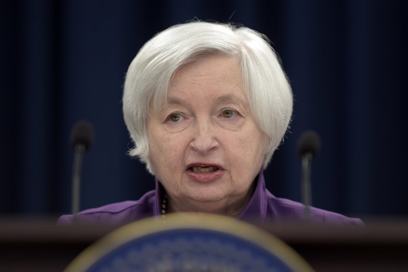 In this Wednesday, June 14, 2017, file photo, Federal Reserve Chair Janet Yellen speaks in Washington, to announce the Federal Open Market Committee decision on interest rates following a two-day meeting.