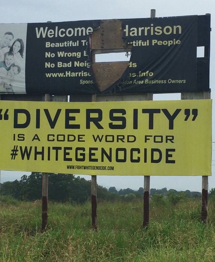 Two billboards containing messages that some people found offensive were removed last week in Harrison. The lessee had neglected to make a $20 permit renewal payment that’s due to the state every other year.