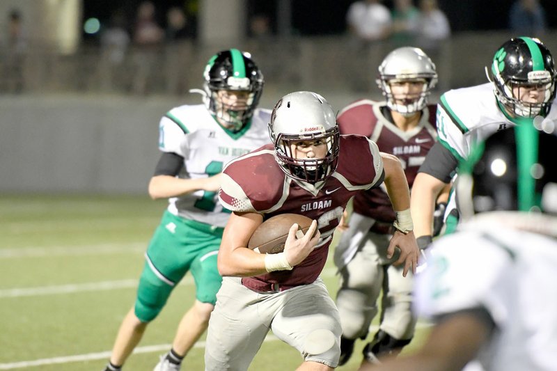Bud Sullins/Special to the Herald-Leader Siloam Springs junior Kaiden Thrailkill rushed for 132 yards on 28 carries and two touchdowns and caught two screen passes for 71 yards and a score in the Panthers&#8217; 35-21 victory over Van Buren last Friday. Thrailkill leads the Panthers in rushing with 67 carries for 335 yards as Siloam Springs visits Sheridan on Friday.