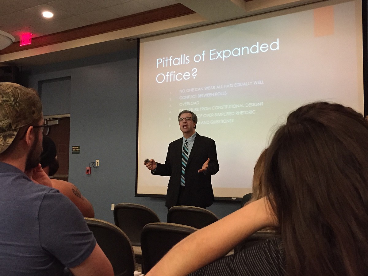 Adam Hackworth Rector Ar Professor talks presidency for Constitution Day | The Arkansas Democrat ...