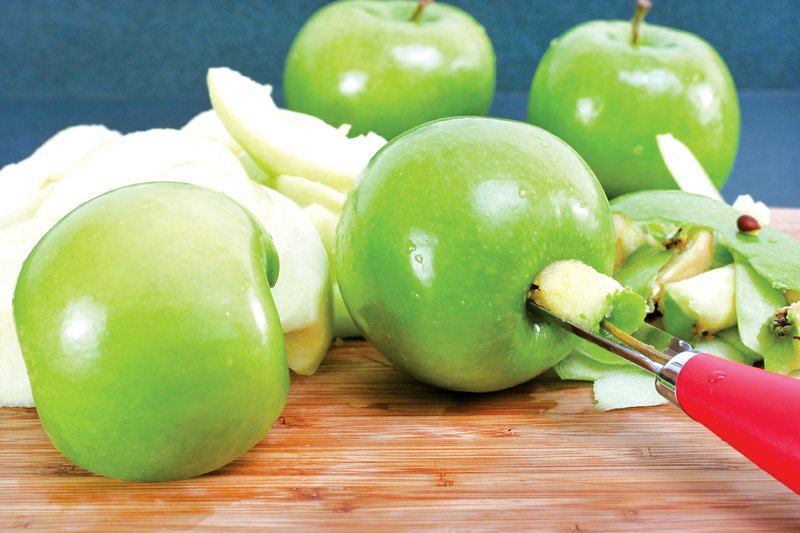 Core and peel the apples before making the pies.