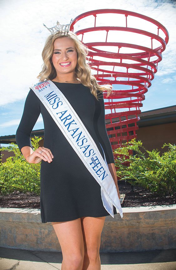 Miss Arkansas Outstanding Teen 2017 Aubrey Reed hopes to promote October as National Bullying Prevention Month. A senior at Russellville High School, Aubrey will speak Oct. 11 at the local middle school, presenting her platform, STAR:Empowering America’s Youth.