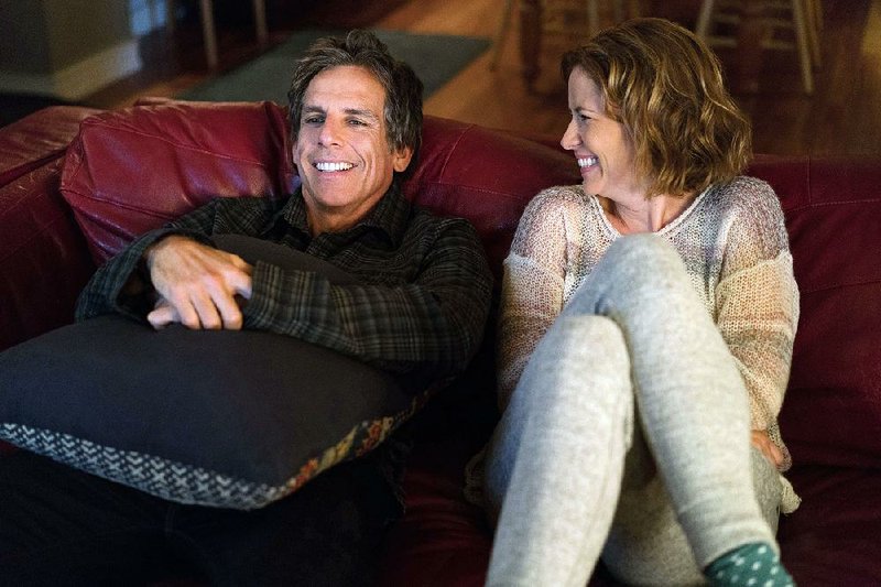 Brad (Ben Stiller) is a discontented middle-aged man married to happy-go-lucky Melanie (Jenna Fischer) in Mike White’s study of peer envy Brad’s Status.
