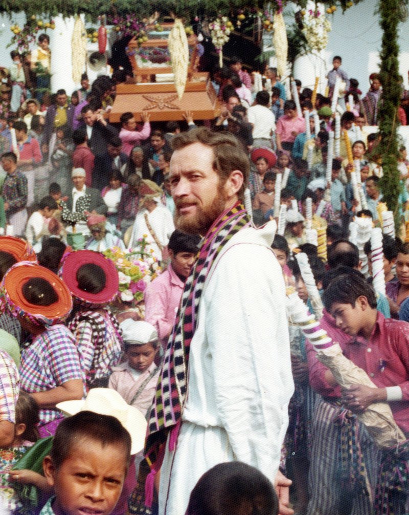 The Rev. Stanley Rother is shown in Guatemala at Carnival, the Roman Catholic celebration held just before Lent. Rother is to become the Blessed Stanley Rother at a beatification ceremony today being held in his honor. 